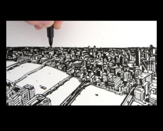 Μολύβι και Πανόραμα: Αποτυπώνοντας σαρωτικές απόψεις και ευρείες προοπτικές της πόλης