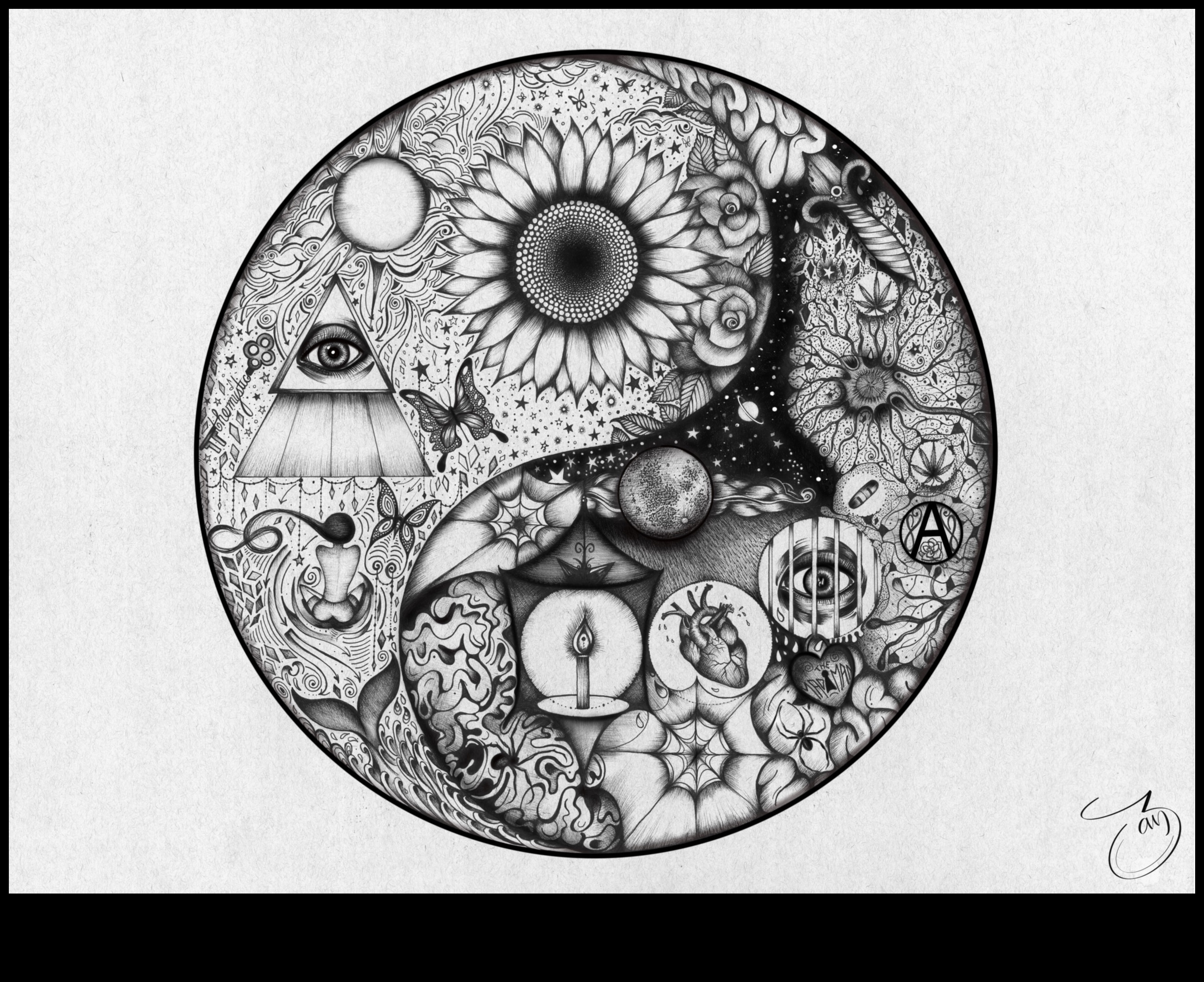 Ασπρόμαυρη Αρμονία: Επίτευξη ισορροπίας στην τέχνη μελανιού