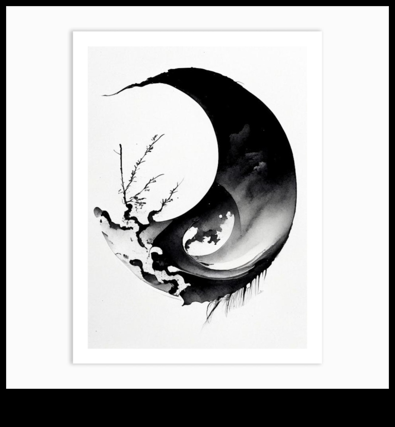 Ασπρόμαυρη Αρμονία: Επίτευξη ισορροπίας στην τέχνη μελανιού