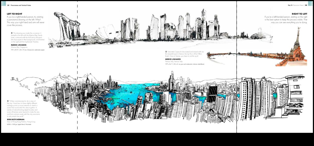 Μολύβι και Πανόραμα: Αποτυπώνοντας σαρωτικές απόψεις και ευρείες προοπτικές της πόλης