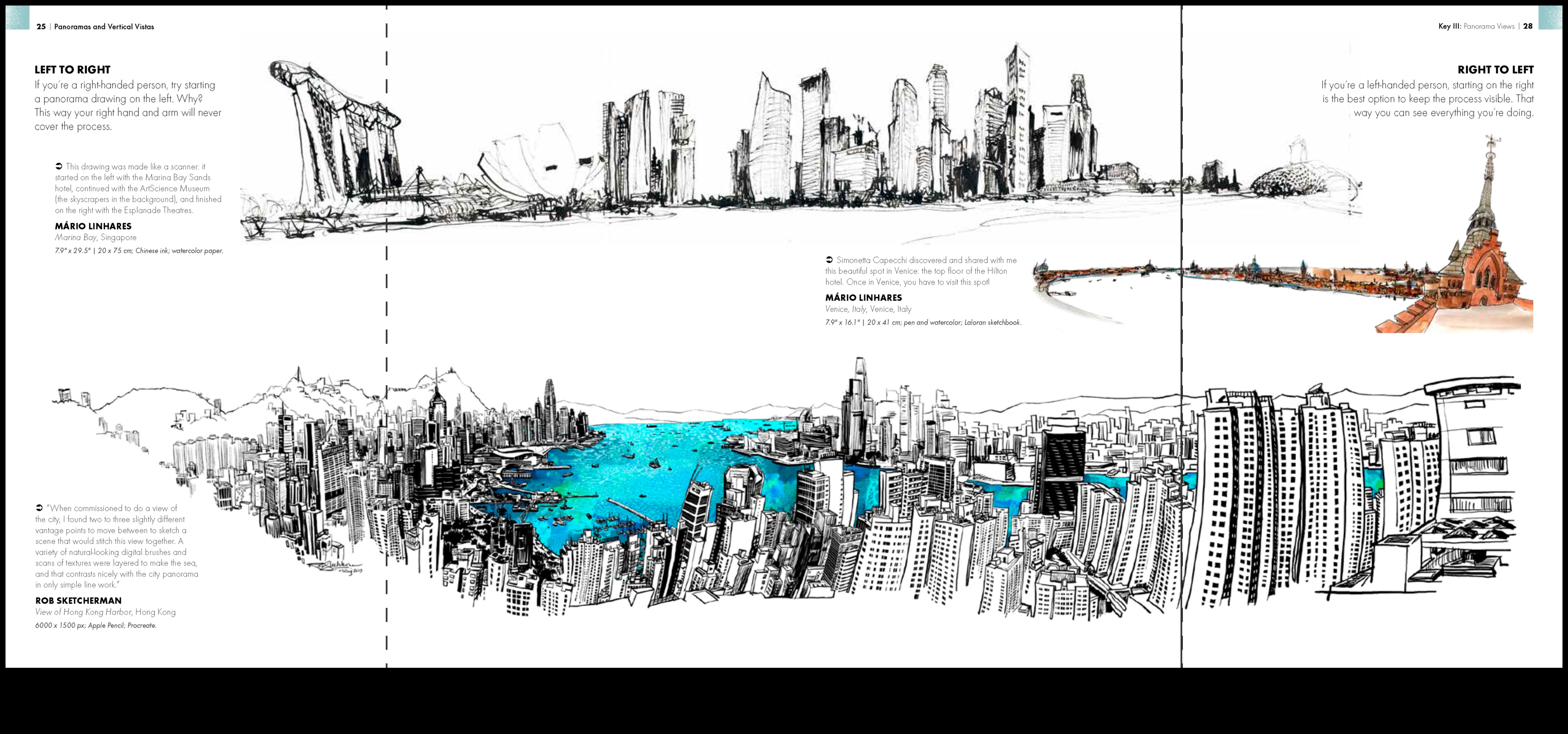 Μολύβι και Πανόραμα: Αποτυπώνοντας σαρωτικές απόψεις και ευρείες προοπτικές της πόλης